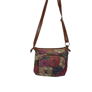 Relic Erica Floral multicolor Zip close Crossbody Bag